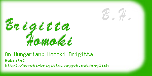 brigitta homoki business card